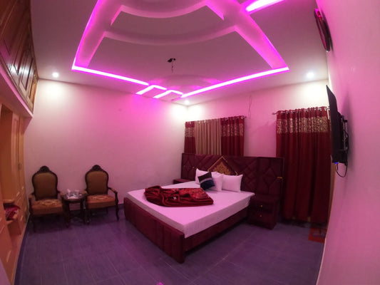 F2 – Master Bed + Single Bed | Galaxy Lodge  Price: PKR 78000 / night Capacity: 3 Guests