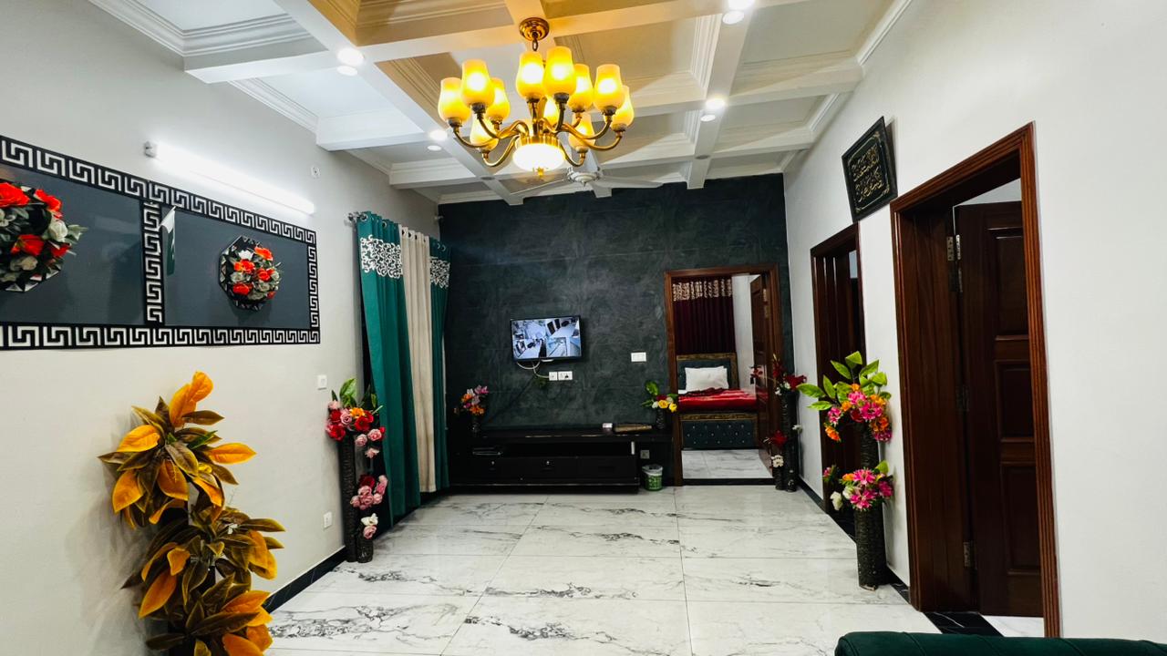 Family Room 6 Persons | 3 Single & 1 Master Bed | Luxury International Guest House G-9/4 | PKR 14,900