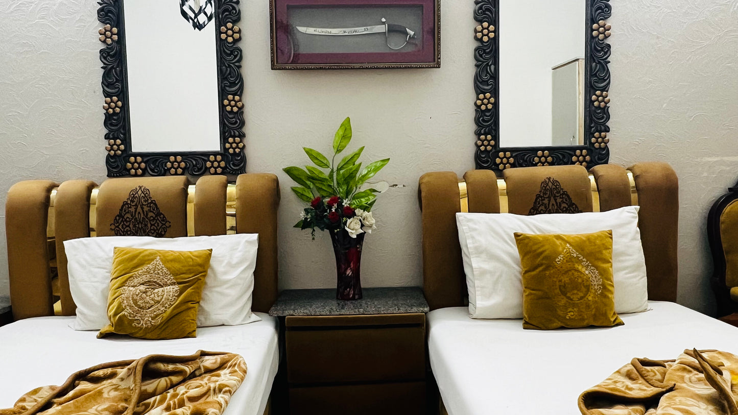 G3 – 4 Single Beds | Galaxy Lodge  Price: PKR 15000 / night Capacity: 4 Guests
