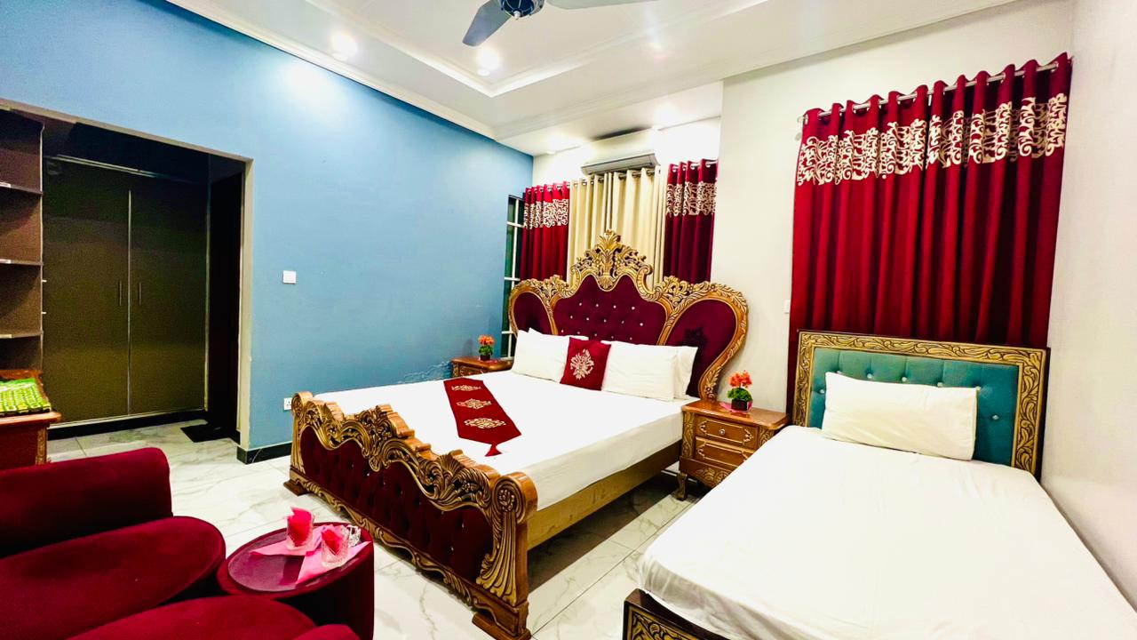 Master Plus Single Bed Room 3 Persons | Luxury International Guest House G-9/4 | PKR 7,900
