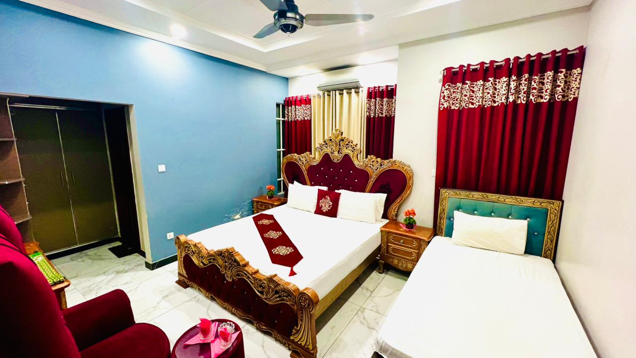 Master Plus Single Bed Room 3 Persons | Luxury International Guest House G-9/4 | PKR 7,900