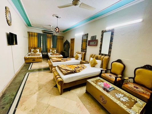 G3 – 4 Single Beds | Galaxy Lodge  Price: PKR 15000 / night Capacity: 4 Guests
