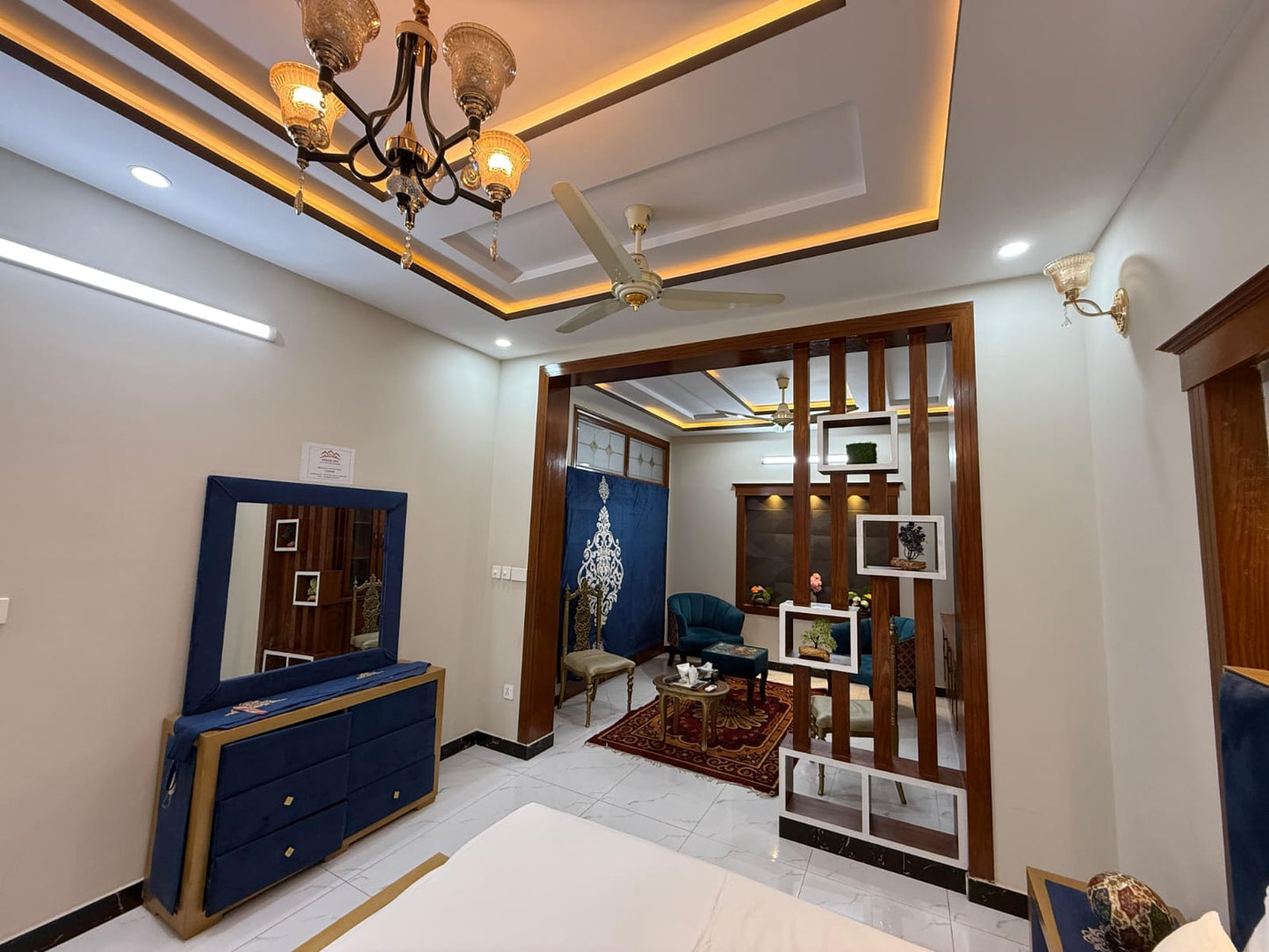 Family Room | Master Bed + Single Bed | 3–5 Guests | G-13 Islamabad | Daily Stay from Rs. 8,900 | SkyBnB